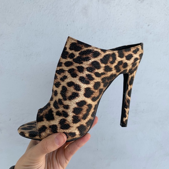 Leopard patent slit heel - Picture 5 of 7